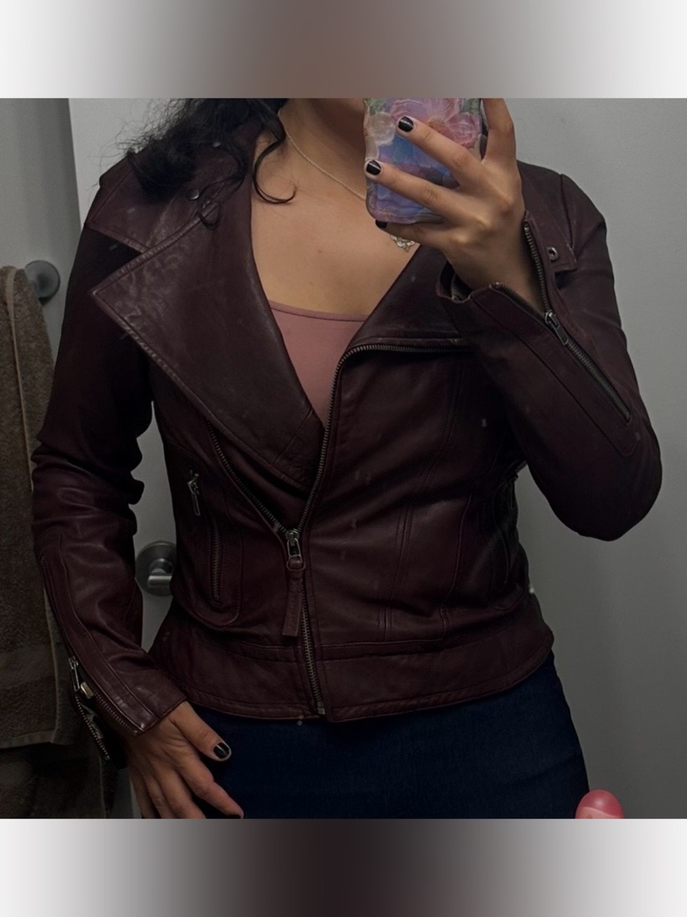 Mackage x Aritzia Lamb leather jacket RARE colour
